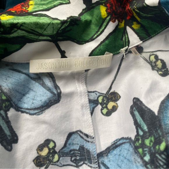 JASON WU COLLECTION FLORAL MIDI SHIRT DRESS - Picture 13 of 16